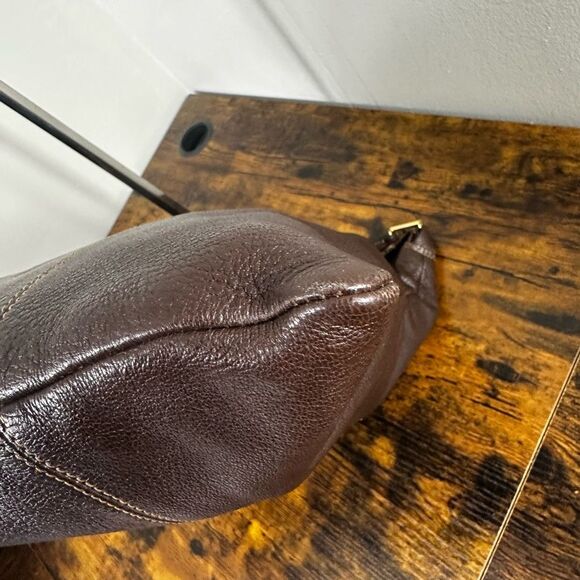 FENDI‎ Vintage Brown Leather Shoulder Tote Bag Large - Picture 11 of 16